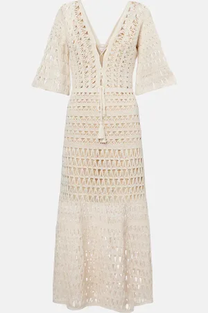 ANNA KOSTUROVA Crochet cotton maxi dress