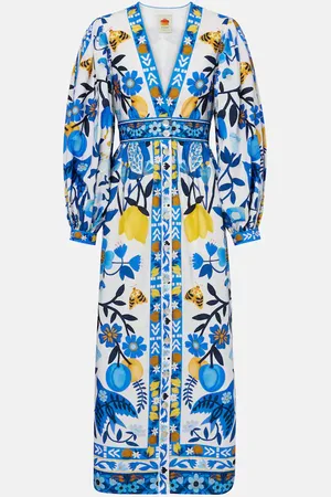 Farm Rio Floral cotton maxi dress