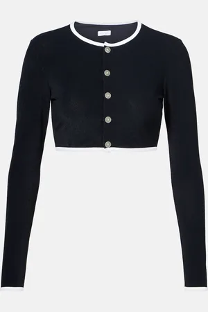 Jade Swim Terry cropped cardigan