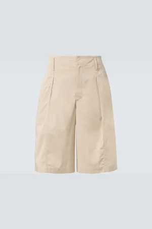 LEMAIRE Maxi cotton twill Bermuda shorts