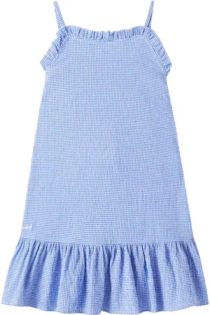 Liewood Sophia checked cotton seersucker dress