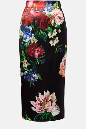 Dolce & Gabbana Floral midi skirt