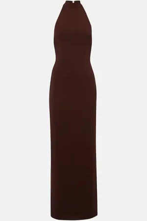 Bananhot Carrie halterneck jersey maxi dress