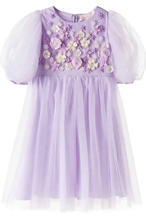 Tutu Du Monde Floral-appliquÃ© tulle dress