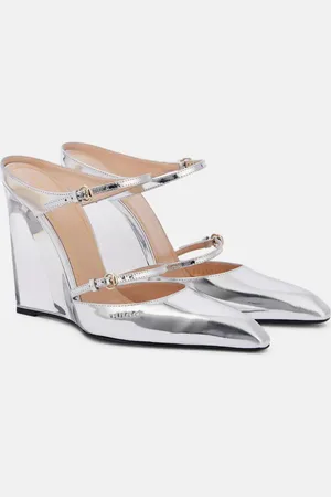 Gucci Christy patent leather mules
