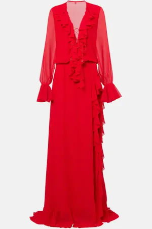 Bananhot Bellen ruffled maxi dress