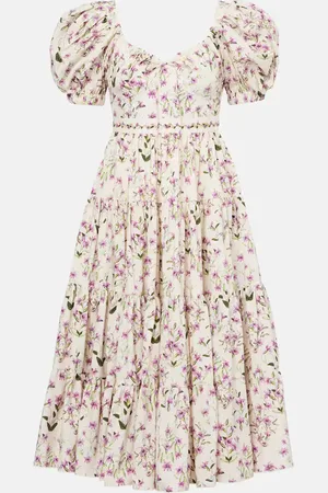 Agua by Agua Bendita Palmera tiered cotton maxi dress
