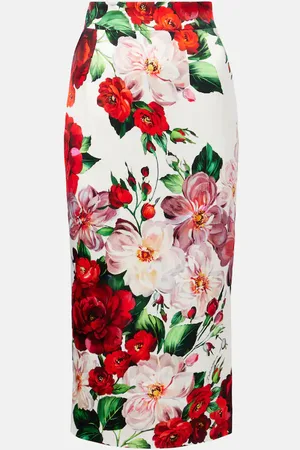 Dolce & Gabbana Floral midi skirt