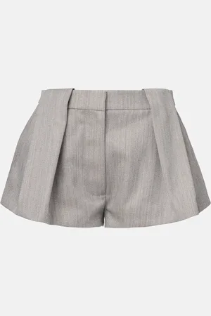 Stella McCartney High-rise wool-blend shorts