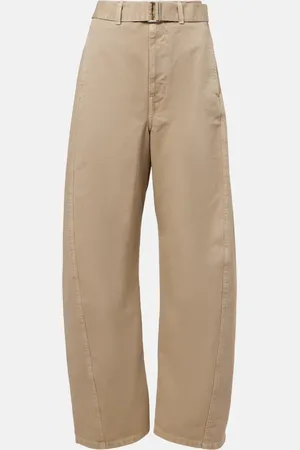 LEMAIRE Belted wide-leg jeans