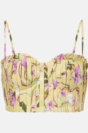 Agua by Agua Bendita Morgina floral cotton bustier