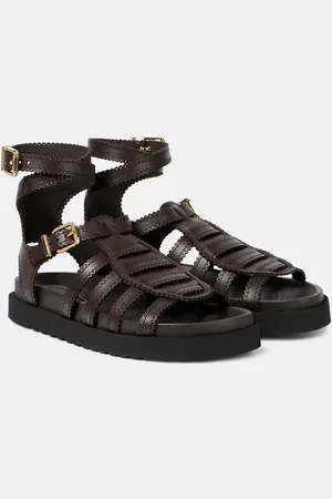 ZIMMERMANN Goldie leather gladiator sandals