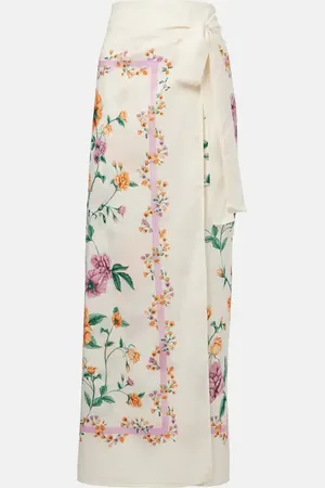 Agua by Agua Bendita Lavanda cotton and silk beach cover-up
