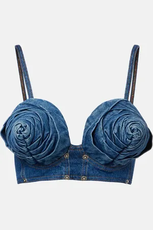 Jean Paul Gaultier Denim bra top