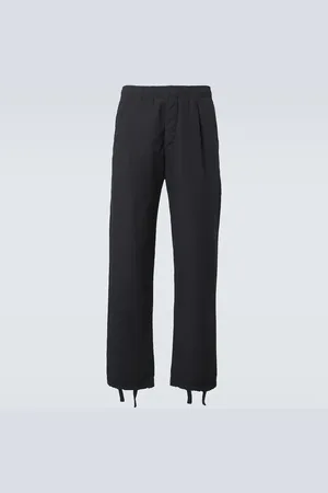 Stone Island Logo embroidered cotton sweatpants