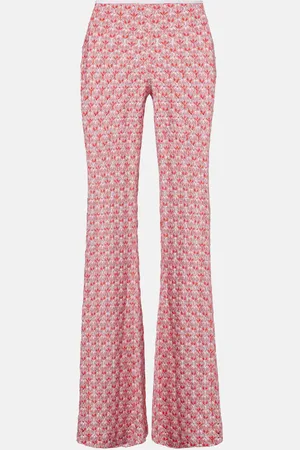 Missoni LamÃ© lace flared pants