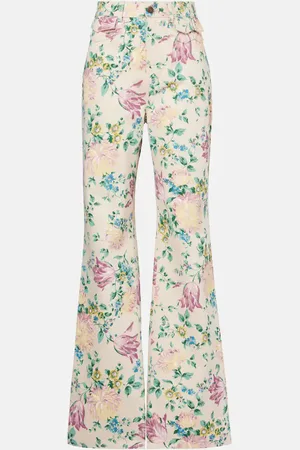Chloé ChloÃ© Floral high-rise flared jeans