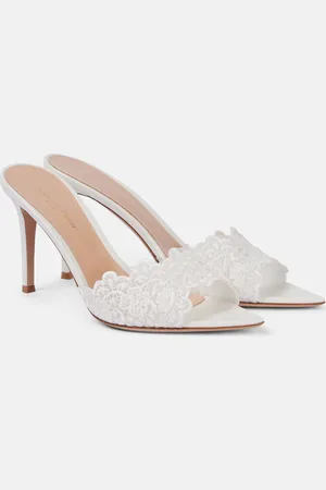 Gianvito Rossi 85 lace-trimmed sandals
