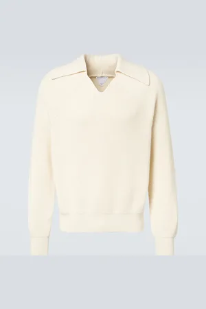Bottega Veneta Ribbed-knit cotton polo sweater