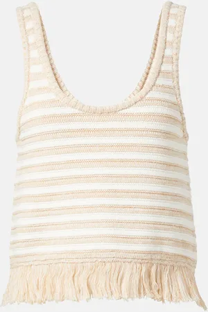 The Upside Freida knitted striped cotton top