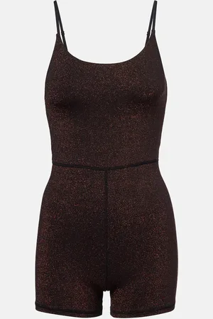 The Upside Arizona Kiva lamÃ© jersey bodysuit