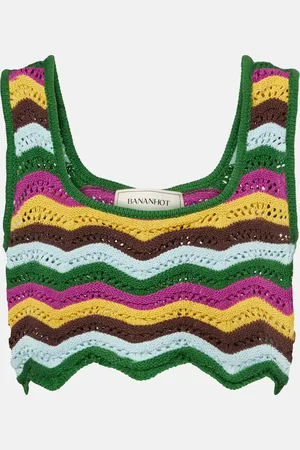 Bananhot Kim crochet cotton-blend top