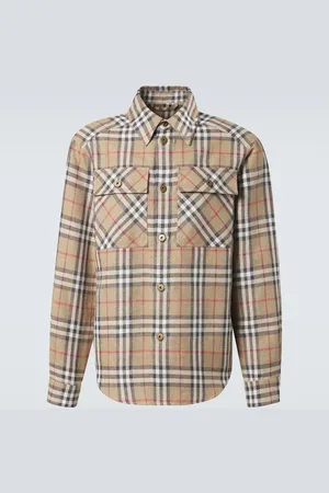 Burberry Check cotton and linen shirt