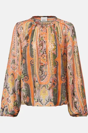 Isabel Marant May printed silk top