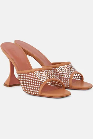 Amina Muaddi Lupita 95 embellished mules