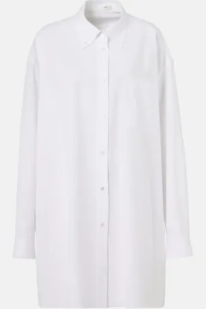 The Row Victoria oversized cotton poplin shirt