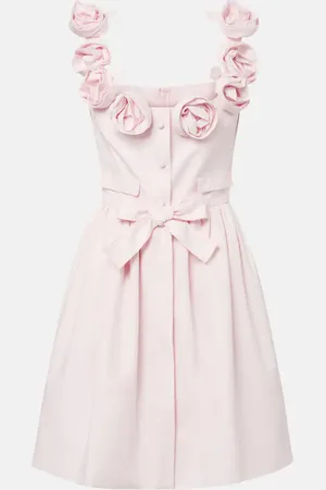 Giambattista Valli Floral-appliquÃ© cotton minidress