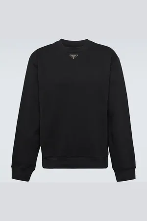 Prada Logo cotton sweatshirt