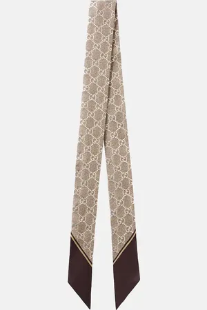 Gucci GG silk scarf