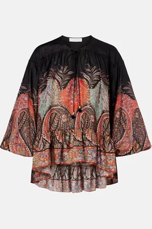 ZIMMERMANN Rhiannon ruffled silk top