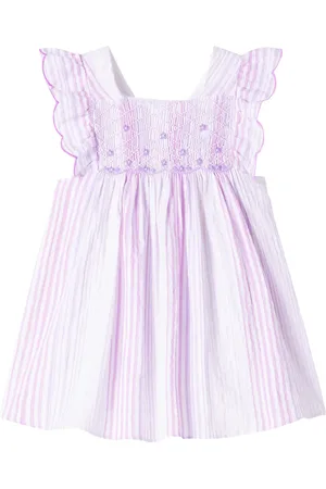 Tartine Et Chocolat Baby striped ruffled cotton dress