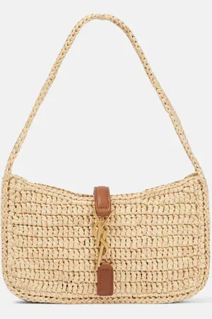 Saint Laurent Le 5 Ã 7 Mini raffia shoulder bag