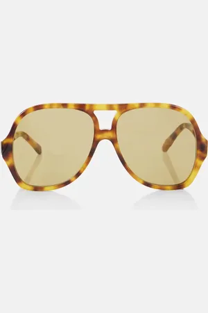 Chloé ChloÃ© Logo flat-top sunglasses