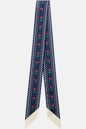 VALENTINO Cherryfic printed silk scarf