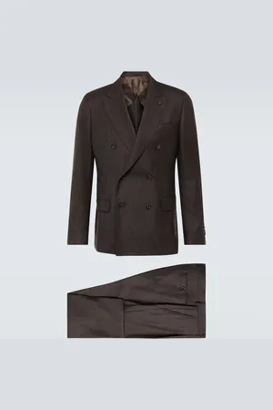 LARDINI Prince of Wales checked wool suit