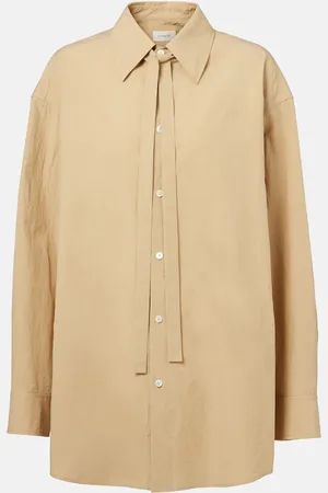 LEMAIRE Tie-detail cotton shirt