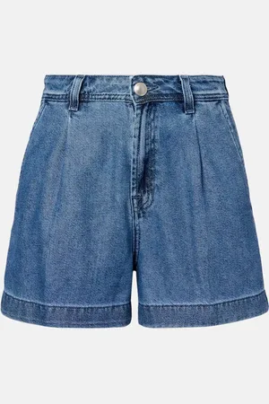 7 for all Mankind Hilo pleated denim shorts
