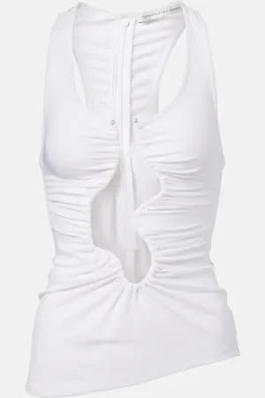 CHRISTOPHER ESBER Salacia cutout ruched tank top