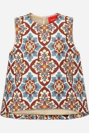 La DoubleJ La Scala printed cotton top