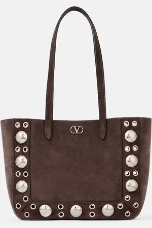 VALENTINO GARAVANI NellcÃ´te Small embellished suede shopper