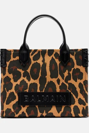 トートバッグ Balmain Tweed-Effect Raffia Small Shopper Bag 1945 Soft tote in tweed-effect raffia - Women | BALMAIN