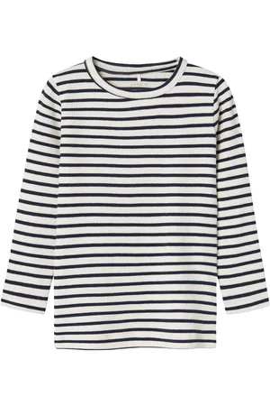 NAME IT Prążkowany Top Z Długim Rękawem