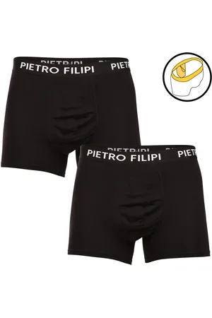 Pietro Filipi 2PACK Bokserki męskie z uchwytem na kulki czarne