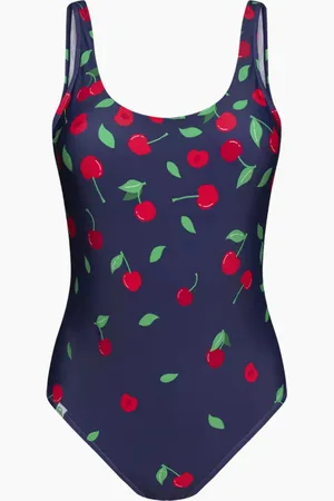 Dědoles Wesołe damskie jednoczęściowe stroje kąpielowe Sweet Cherry
