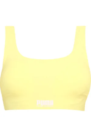 PUMA Damski biustonosz sportowy żółty