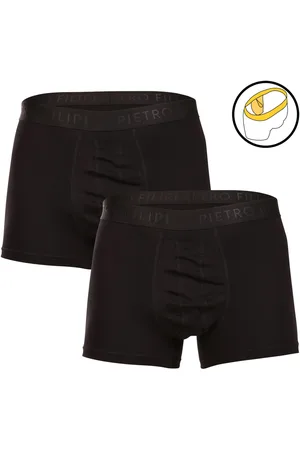 Pietro Filipi 2PACK Bokserki męskie z uchwytem na kulki czarne